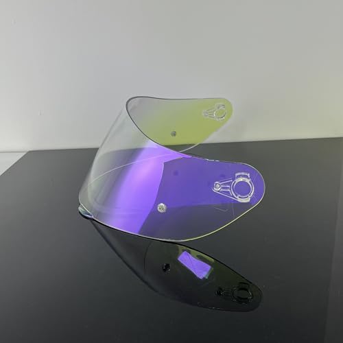 902 Helmet Visor Replacement,Motorcycle Helmet Face Shield for ILM 902,902L,902BT (Revo Clear Purple-Day&Night Use) - color: Revo Clear Purple-day&night Use