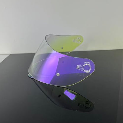 902 Helmet Visor Replacement,Motorcycle Helmet Face Shield for ILM 902,902L,902BT (Revo Clear Purple-Day&Night Use) - color: Revo Clear Purple-day&night Use