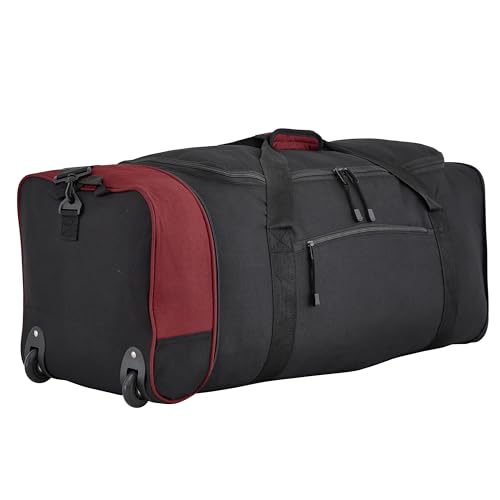Travelers Club 32" Midgard Expandable Rolling Travel Bag - color: Red