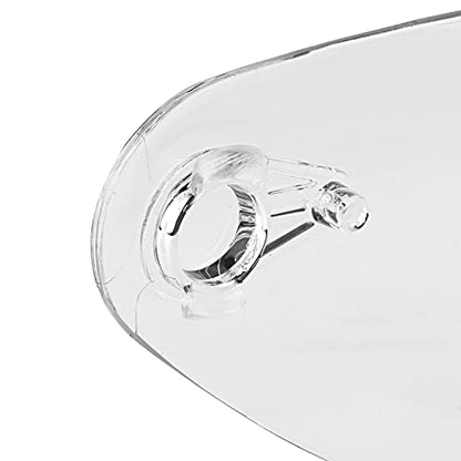 Motorcycle Helmet Visor Lens, Durable Anti Fog High Flexibility Full Face Windshield Protective Cover Replacemen for K1 K3 SV K5 K5‑S(Transparent) - color: Transparent