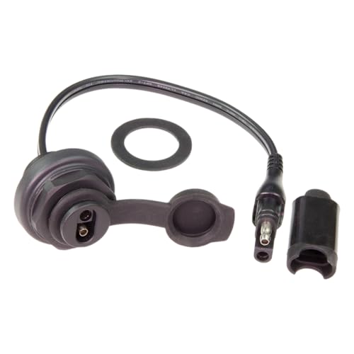 Optimate Cable O-20, Weatherproof SAE Socket, Front Panel Mount - style: OptiMATE PANEL MOUNT: SAE Socket to SAE