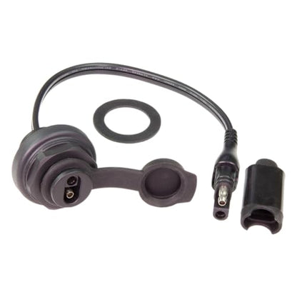 Optimate Cable O-20, Weatherproof SAE Socket, Front Panel Mount - style: OptiMATE PANEL MOUNT: SAE Socket to SAE
