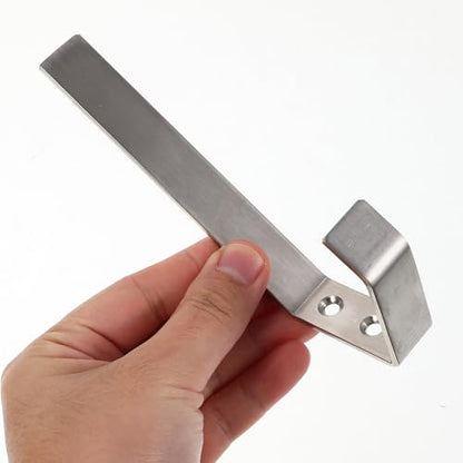 Stainless Steel Helmet Hanger Wall Mount Hook with Mounting Hardware, Space-Saving and Aesthetic Motorcycle Helmet and Motorbike Jacket Holder for Garage or Home