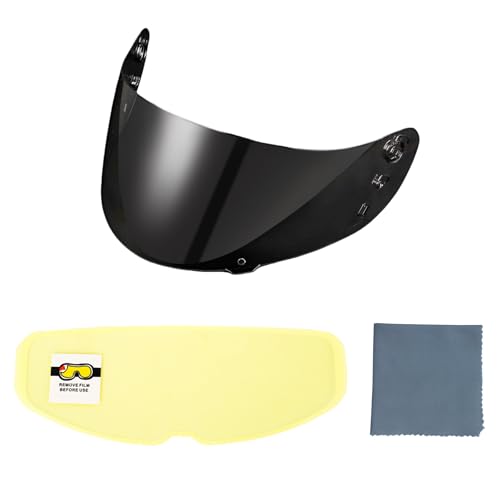 ICON IC04 Airframe Pro Airmada Airform Motorcycle Helmet Shield with Professional Anti Fog Film Set (Smoke Lense + Antifog Film) - color: Smoke Lense + Antifog Film