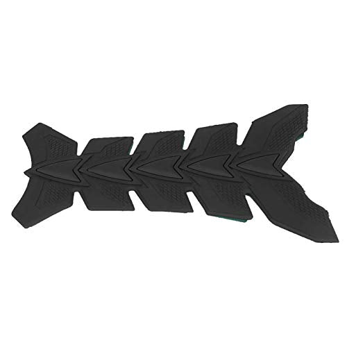 3D Protector Decal Sticker, Motorcycle Tank Protector, Motorcycle Gel Oil Gas Tank Pad Fish Bone Protector Decal Sticker Pad Decor Rubber(black)