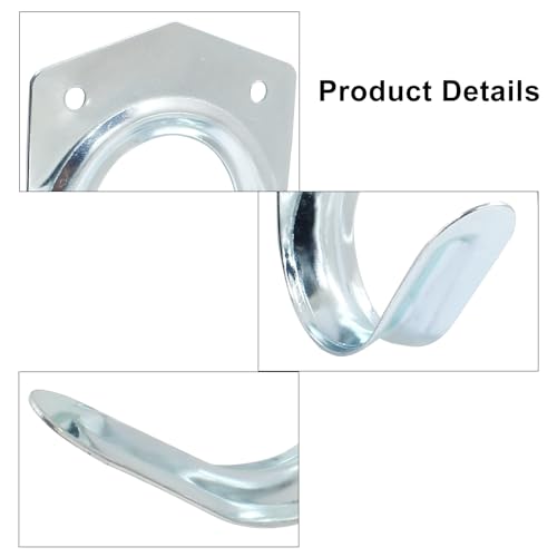 10 Pack Tool Storage Hooks Wall Mounted Double Tool Storage Hangers Mop Broom Holders Organizer for Garage Shed Ropes Bracket Garden Tools