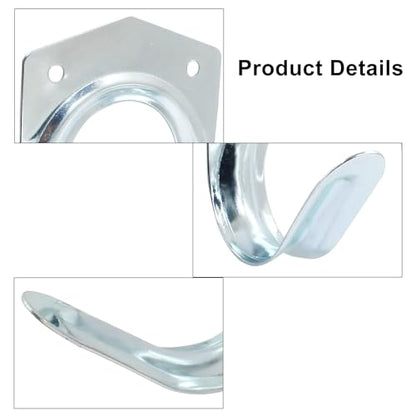 10 Pack Tool Storage Hooks Wall Mounted Double Tool Storage Hangers Mop Broom Holders Organizer for Garage Shed Ropes Bracket Garden Tools