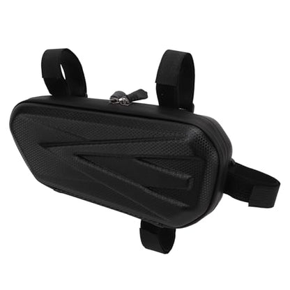 OUKENS Motorcycle Tail Bag, Universal EVA Hard Shell Triangle Waterproof Motorcycle Side Bag Bike Luggage Storage with Double Sealing Zippers, Black