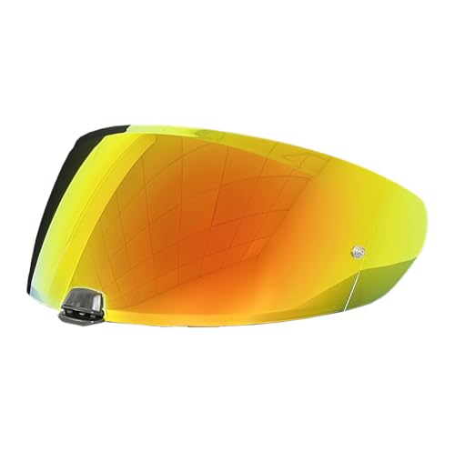 HJ-31 Helmet Visor for i70/i10,UV Protection Windproof Moto Helmet Visor Shield Helmet Accessories Compatible with HJC i70 i10(Revo Deep Red) - color: Revo Deep Red