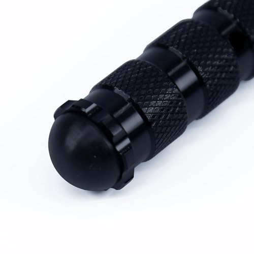 PROCNC Universal Anti-slip 8mm Motorcycle Foot Pegs with Install Bolts Foot Pegs Fit for Aprilla Honda Kawasaki Ducati Suzuki Yamaha Triumph MV etc (Black) - color: black