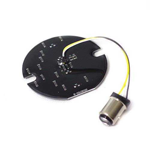 Eagle Lights 3.25 3-1/4 Inch Flat Style Front LED Turn Signals Compatible With Harley Davidson Motorcycles (Add Clear Lenses) - size: Horizon Beam Front Yellow with Clear Lenses