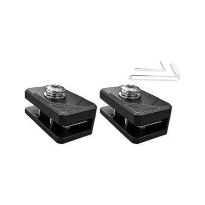 2PCS Car Hood LED Light Mounting Bracket, Aluminum Alloy Pillar Hood Hinge Light Mount Holder, Fog Pod Ditch LED Lamp Bar Work Lamp Mounting Clamp, Universal for Pickup SUV Truck (M8) - size: M8