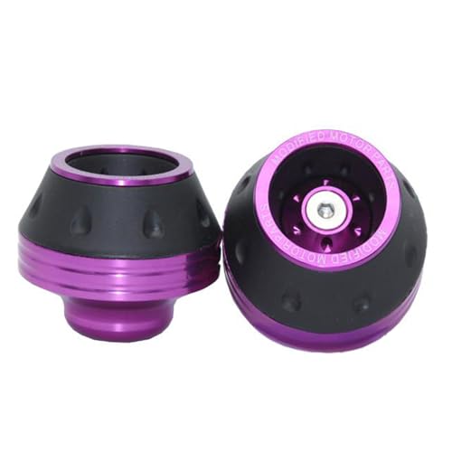 Motorbike Falling Protections Motorcycle Front Fork Frame Sliders Scooter Wheel Pad Wheel Crash Protector Daily Commute Motorcycle Gear - color: Purple