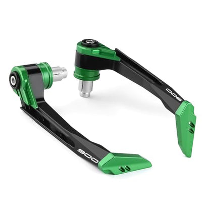 Motorcycle Brake Clutch Lever Guards Bar End Handguard Compatible with K.awasaki Z900 2025 2024 2023 2022 2021 2020 2019 2018 2017 | Handlebar Protector Z 900 ZR900 Accessories (Green) - color: Green