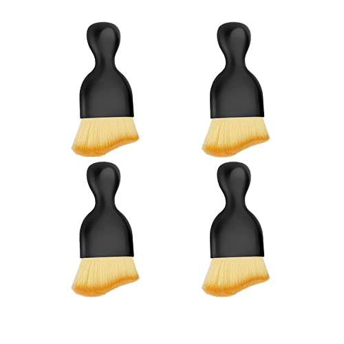 Soft Microfiber Car Detailing Brushes 4 Pack - Scratch-Free Interior & Exterior Cleaning Kit for Leather Seats, Dashboard Dusting, Air Vents, Trim | Car Detailing Tools for Cars, Trucks, SUVs