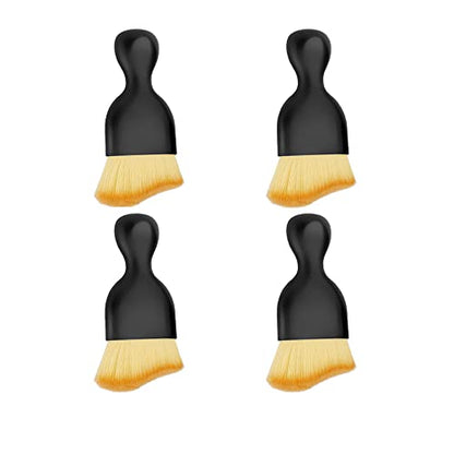 Soft Microfiber Car Detailing Brushes 4 Pack - Scratch-Free Interior & Exterior Cleaning Kit for Leather Seats, Dashboard Dusting, Air Vents, Trim | Car Detailing Tools for Cars, Trucks, SUVs
