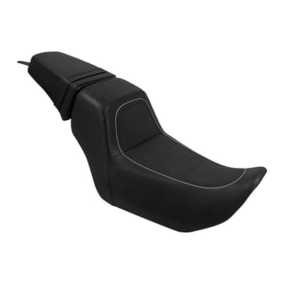 Motorcycle Driver Passenger Seat Two-up Seat Fit For Harley Nightster RH975 Nighster Special RH975S 2022-up (Black02) - color: Black