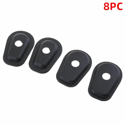 8 Pcs Motorcycle Turn Signal Spacer Adapter Kit Compatible with Yamaha FZ1 Fazer 2006-2015 & Kawasaki ZR-7S 2003-2018 Front Rear Left Right ABS Plastic for LED Signals