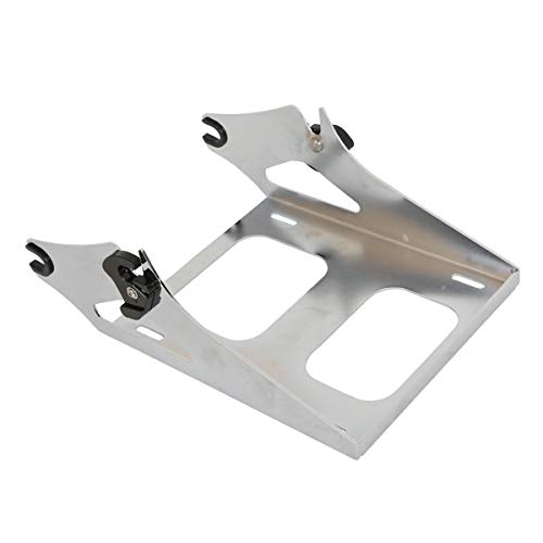 TCMT King Motorcycle Trunk Box Backrest 2 Up Mounting Rack Luggage Rack Fit for Harley 2014-2025 Touring CVO Road King Road Glide Street Glide Electra Glide Pack - color: Style B Chrome 2 Up Rack#1