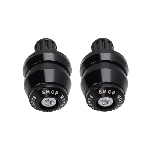22mm 7/8'' Motorcycle Bar End Plug Sliders Universal Handlebar Grips Bar Ends Caps replacement for Honda Yamaha Suziku Kawasaki BMW Motorbike Dirt Bike(Black) - color: Black