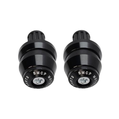 22mm 7/8'' Motorcycle Bar End Plug Sliders Universal Handlebar Grips Bar Ends Caps replacement for Honda Yamaha Suziku Kawasaki BMW Motorbike Dirt Bike(Black) - color: Black