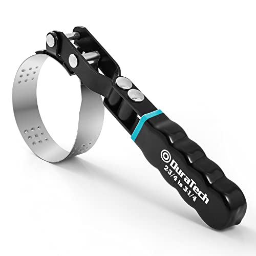 DURATECH Small Swivel Oil Filter Wrench, Oil Filter Removal Tool Fits Filters 2-3/4" to 3-1/4", Perfect for Car Repair Tools - size: Small (Fits Filters 2-3/4" to 3-1/4"), style: Normal
