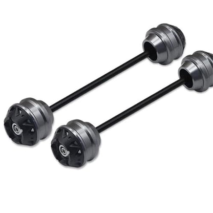 MT-07 MT07 2015-2022 2023 2024 Motorcycle Accessories Front Rear Fork Slider Axle Crash Wheel Protector(Titanium A pair18) - size: Titanium A pair18