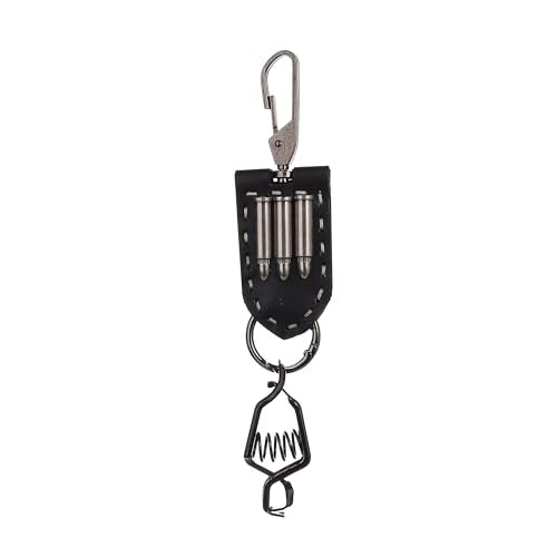 Heavy Duty Glove & Hat Clip with Carabiner, All-Metal Spring Clamp Work Glove Holder for Tool Belt, Harness, Backpack - style: Ammocraft