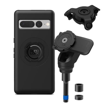 Quad Lock Handlebar Clamp PRO Motorcycle Phone Mount with Vibration Dampener and MAG Phone Case for Pixel 7 Pro - size: Pixel 7 Pro