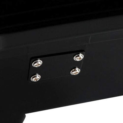 TCT-MOTORPARTS 5.5'' Razor Trunk W/Latch Key Trunk Luggage Tail Box Fit for Harley Touring 1997-2013 Road King Street Electra Glide Ultra Classic Limited - color: Vivid Black #1