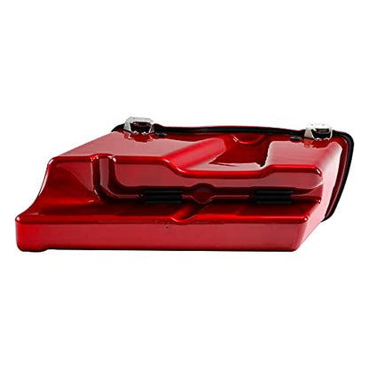 XMT-MOTO Stretched Hard Saddlebags Saddle bags Fit for Harley 1994-2013 Touring models road glide road king ultra street glide electra glide and 1984-2017 Softail models Red - color: Red, size: Stretched