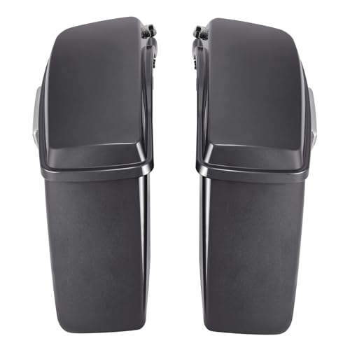 HR3 Gauntlet Gray Metallic Hard Saddlebags Compatible with 2021 Street Glide Special FLHXS Ultra Limited FLHTK (Replace for OEM) Fit for 2014-2023 Harley Touring Models - color: Gauntlet Gray Metallic