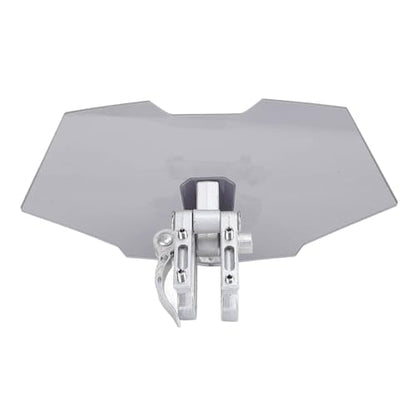 Motorcycle Windshield, Adjustable Windshield Extender, Acrylic Heightened Clip On Wind Deflector Windscreen Extension for Motorbike (Smoky Gray) - size: Smoky Gray
