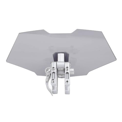Motorcycle Windshield, Adjustable Windshield Extender, Acrylic Heightened Clip On Wind Deflector Windscreen Extension for Motorbike (Smoky Gray) - size: Smoky Gray