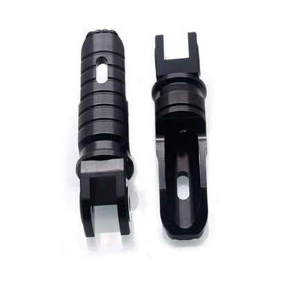 MZS Motorcycle Foot Pegs, 360° Roating Rider Front Footpegs Rest Pedal Black CNC Compatible with Panigale 899 959 1199 1299 V2 V4 / Streetfighter V2 V4 / 1098/1198 - size: Panigale 899 959 1199/Streetfighter 1098 1198