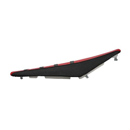 Seat Cover for Yozma IN10 Electric Dirt Bike,Black Stripe Non-Slip PVC Motorcycle Cushion Cover for E Dirt Pit Bike Ebike Yozma in 10-Red - color: Red-2