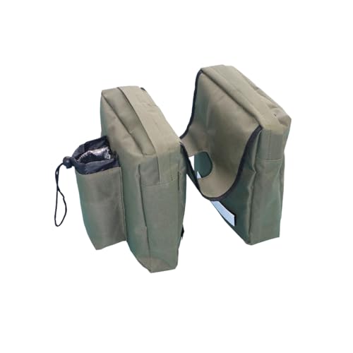 ATV Tank Top Bag, Oxford Cloth Waterproof Motorcycle Saddlebags with Water Pocket, Motobike Hanging Storage Saddle Bag Accessories, Universal for UTV Snowmobile Bicycles (Green) - color: Green