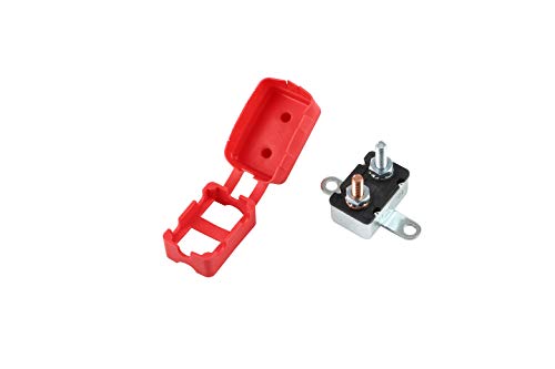 GLOSO Type 2 Modified Reset E522 Crosswise Bracket Stud Circuit Breakers for Car Truck RV Automotive Marine Boat Trolling Motor & Custom Wiring Audio Battery Protection - 1 Pack (30A) - color: Crosswise Bracket, size: 30A