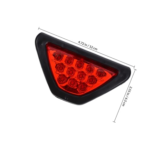 Universal Car Tail LED Triangle Light Set, Red Flashing Vehicle Warning Lamp for Rear Bumper, Anti-collision Brake and Safety Light for Cars and Trucks
