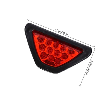 Universal Car Tail LED Triangle Light Set, Red Flashing Vehicle Warning Lamp for Rear Bumper, Anti-collision Brake and Safety Light for Cars and Trucks