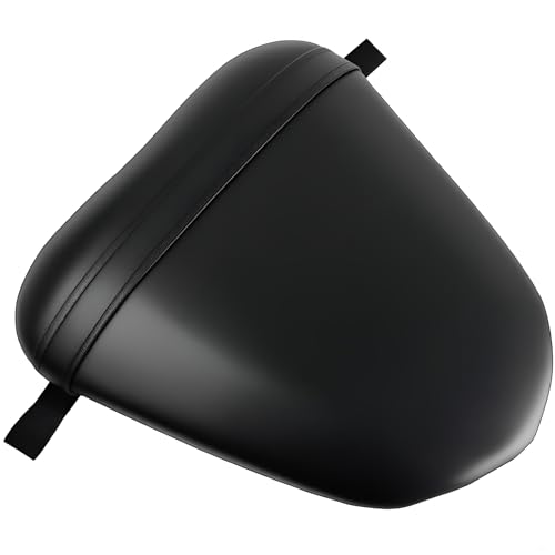 Rear Passenger Pillion Seat Compatible with Yamaha YZF R6 2008-2016 - High-Density Foam Sport Bike Cushion Replacement - Black Synthetic Leather Pad for YZFR6 08-16 - size: YZF R6#08-16