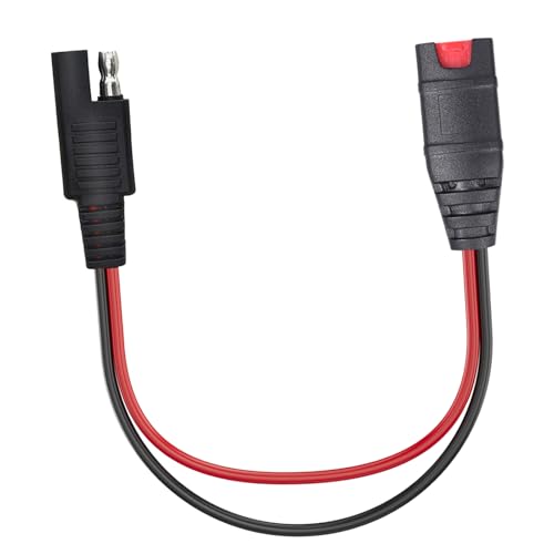 SAE Wiring Harness, Compatible with NOCO Genius 5 GC009 intelligent battery charger 4269, with 14AWG pure copper SAE connector tail fiber, used for motorcycle/ATV/UTV/car adapter connection components
