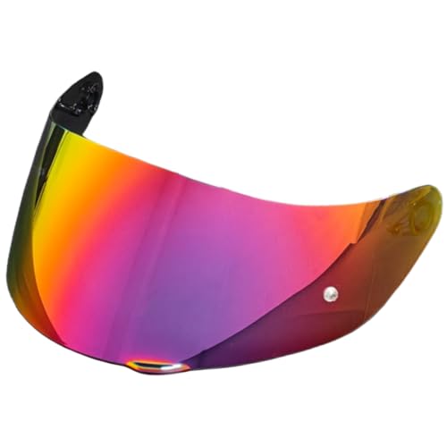 K1 Helmet shield Replacement,K5 Motorcycle Helmet Visor Compatible with K1 K1S K3SV K5 K5S(Revo Rose Red) - color: Revo Rose Red