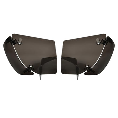 Adjustable Side Wings Wind Air Deflector Fairing for Road Glide 24-26, Smoked Wind Deflectors Fairing Side Shield for Harley FLTRXSE 23-26 FLTRT FLTRXL 2026-later Accessory