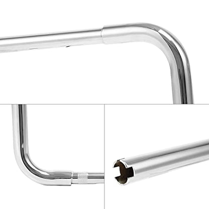 Green-L 1 1/4" Ape Hanger 12" Rise Handlebars Fit for Harley Sportster XL883 XL1200 Softail FLST FXST Custom Motorcycle 1.25" Handle Bar - size: 12" Rise, style: Style B Chrome