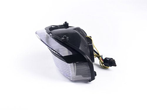 Sequential Motorcycle Led Tail Light with Turn Signals Compatible with 00-01 CBR929RR,White