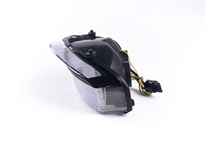 Sequential Motorcycle Led Tail Light with Turn Signals Compatible with 00-01 CBR929RR,White