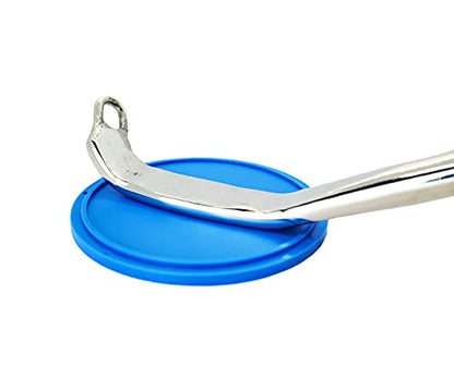 Motorcycle Kickstand Pad. Universal Fit. (Large) (Blue) - color: Blue