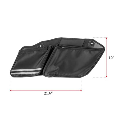Mofun Motorcycle Saddlebag Organizers Storage Bags Saddle Bag Organizers Compatible With Harley Touring Road King Road Electra Street Glide 1993-2013 - style: For 1993-2013