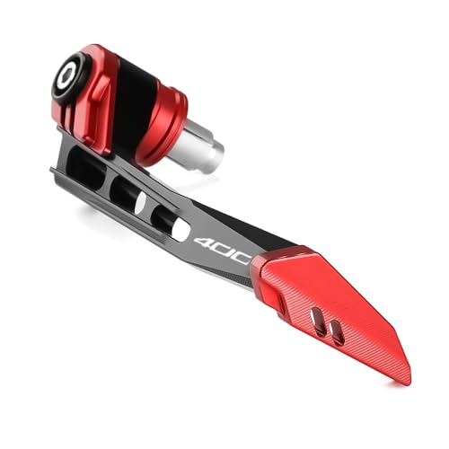 Motorcycle Brake Clutch Lever Guards Bar End Handguard Compatible With Ninja 400 2018 2019 2020 2021 2022 2023 | Handlebar Protector Ninja400 EX400 Accessories (red) - color: red
